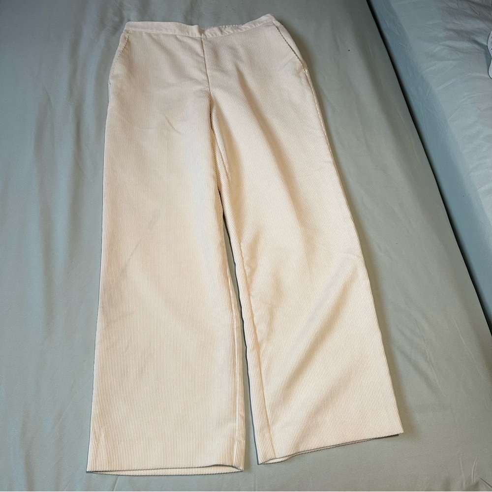 Alfred Dunner Classic Women’s Pull-On Pants Ivory Size 8 Petit